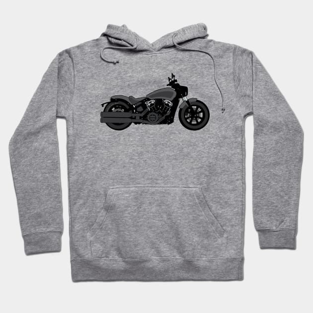 Scout Bobber bw Hoodie by NighOnJoy